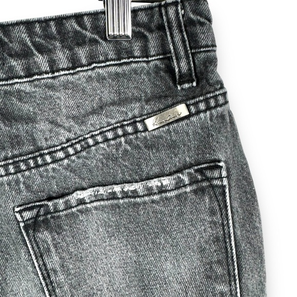 KanCan Shana High Rise Distressed Jean Shorts, Faded Black Wash, Size 3/25 - Picture 7 of 9